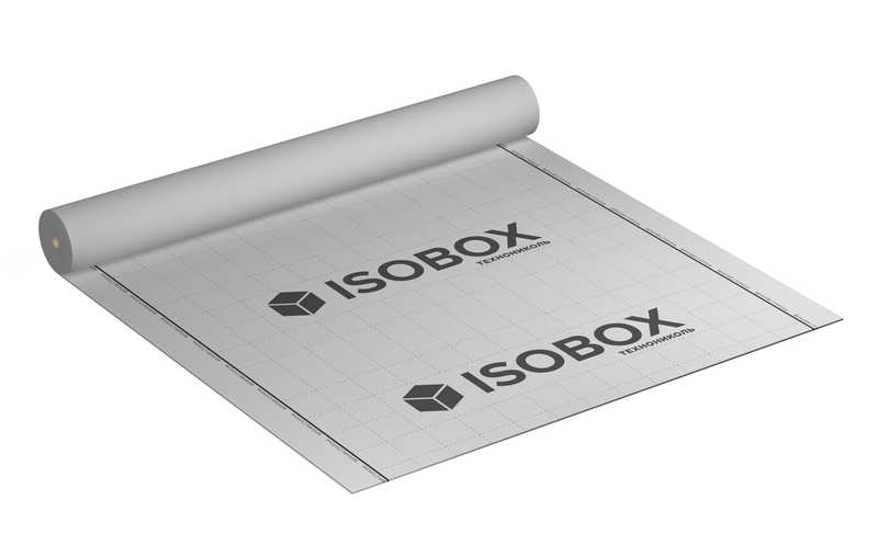 Гидро-ветрозащитая диффузионная мембрана ISOBOX 95 (клеевая полоса) 1.5х50 м