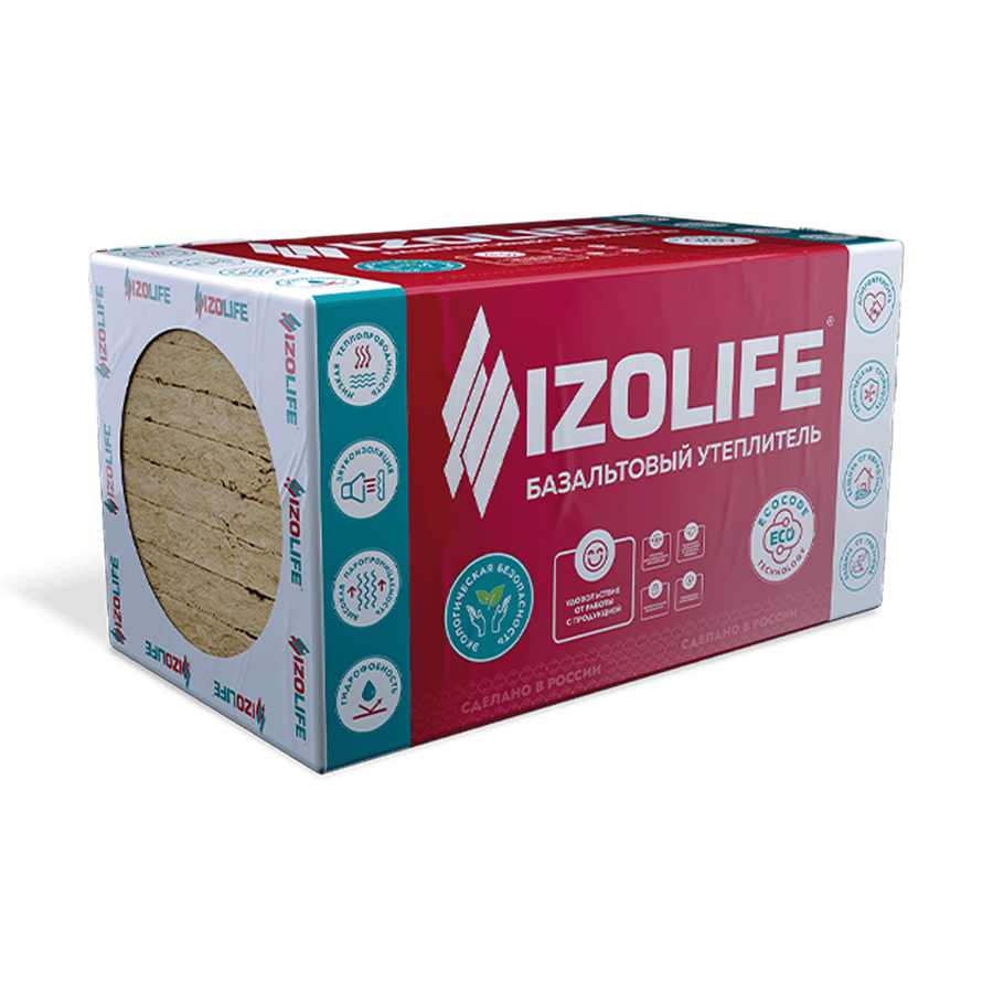 Утеплитель Izolife Вент Стена 100х600х1200